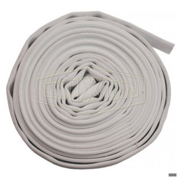 Single Jacket Uncoupled Fire Hose, 2 in, 50 ft L, 135 psi Working, Domestic